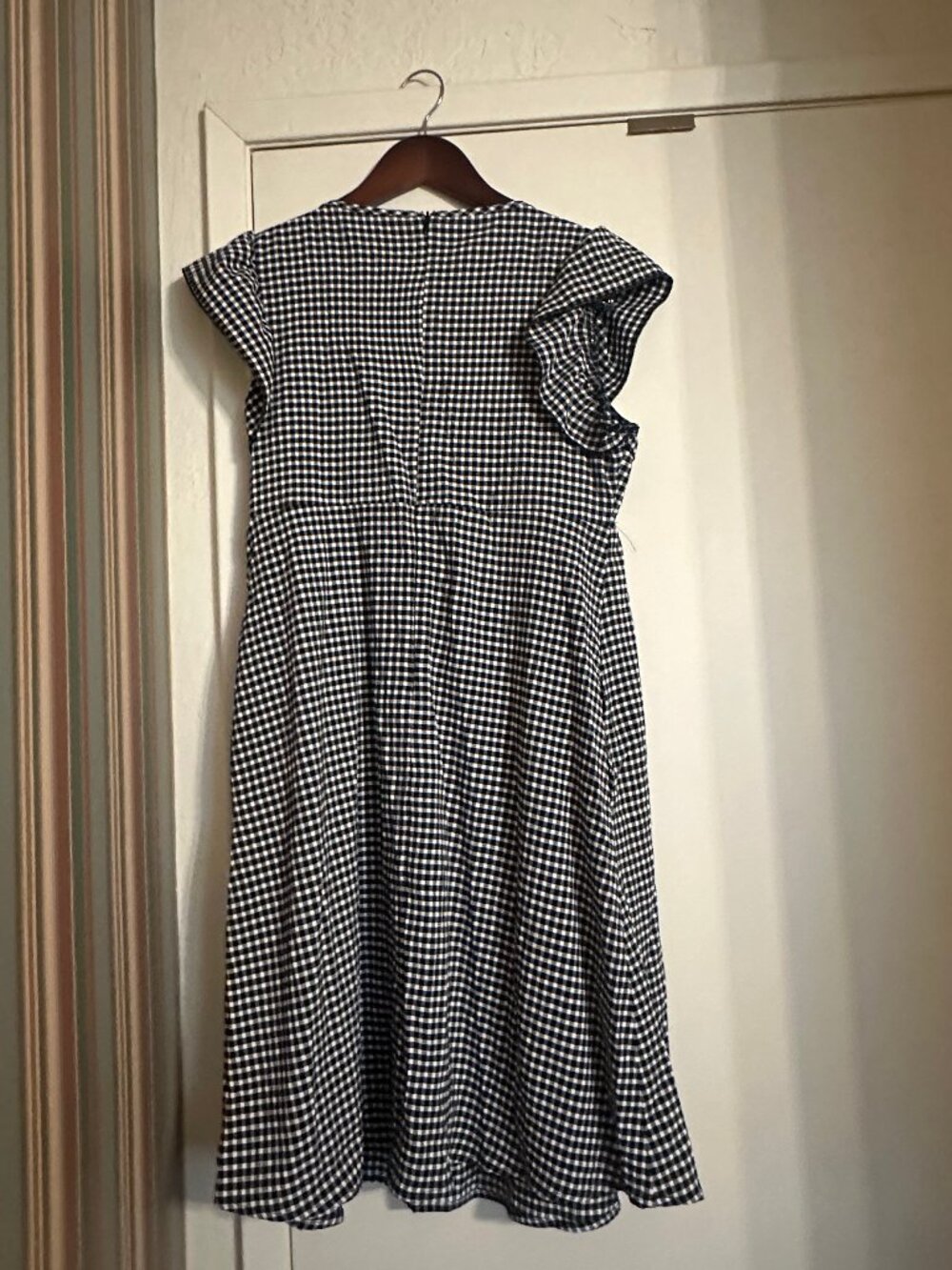 Shein black gingham dress - Picture 2 of 2